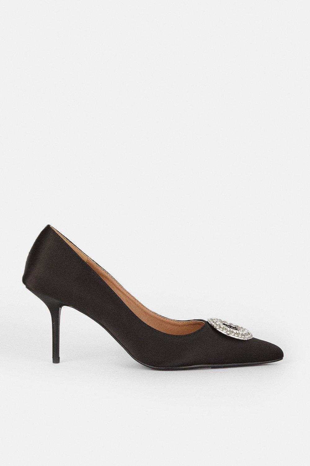 Coast Diamante Broach Detail Court Shoe | Debenhams