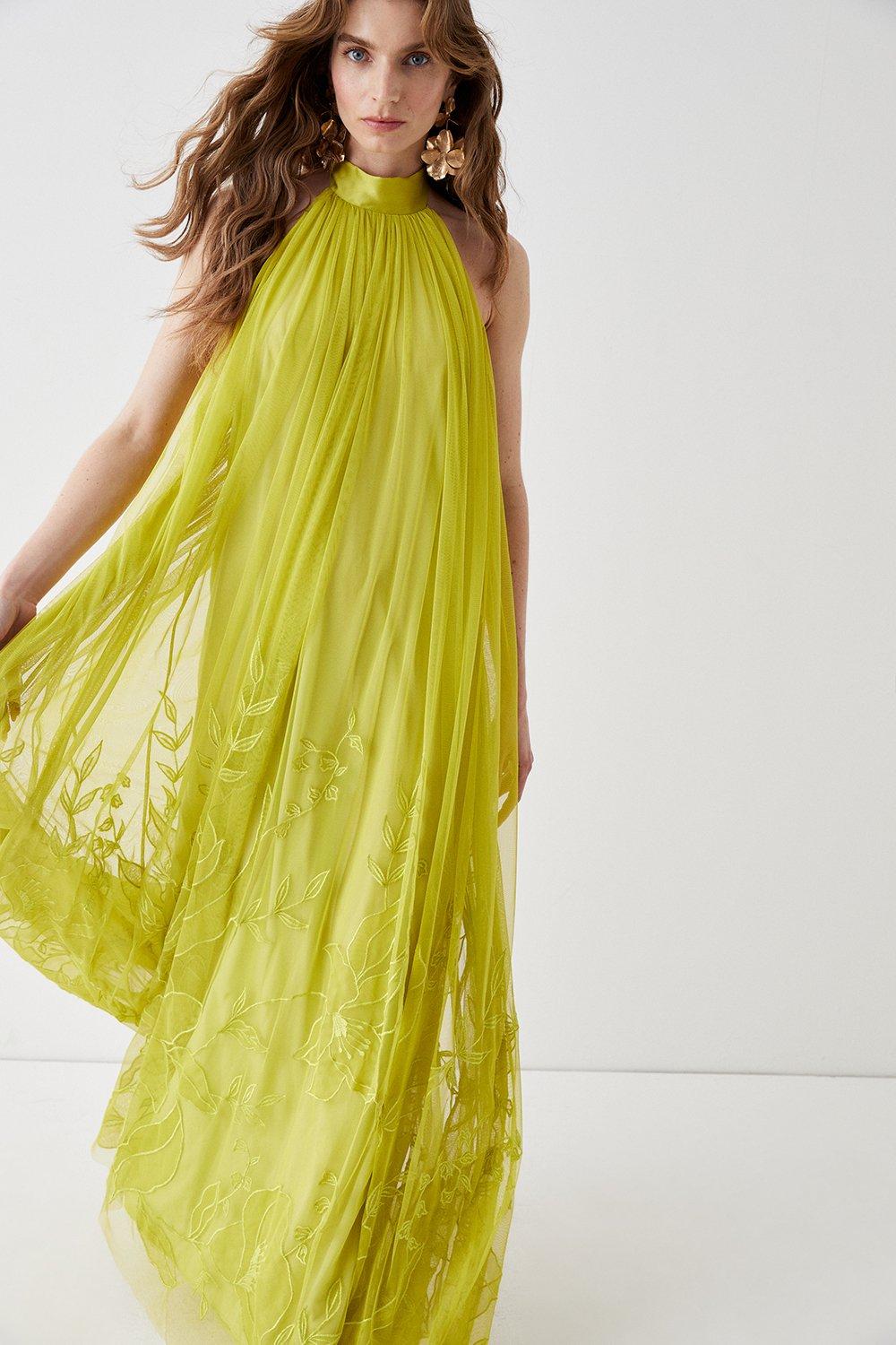 Dresses | Alexandra Farmer Embroidered Lily Trapeze Maxi Dress | Coast