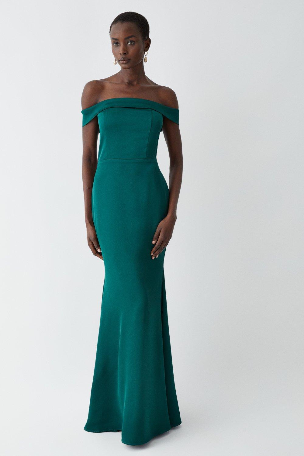 Coast dark green dress best sale