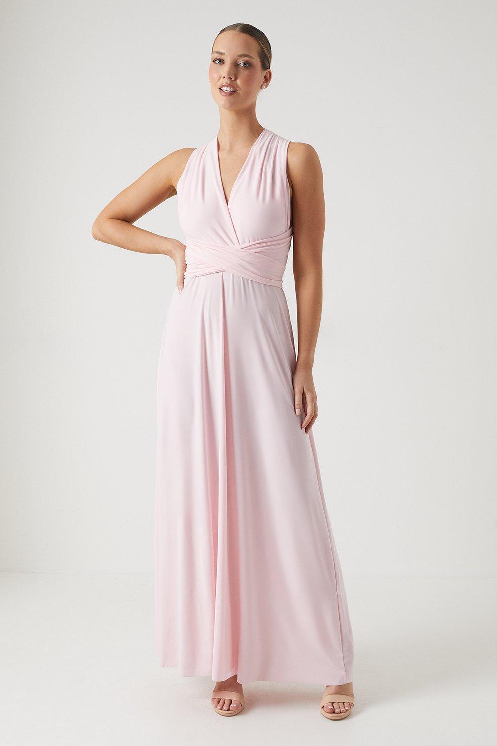 Multiway Jersey Bridesmaids Dress - Pink