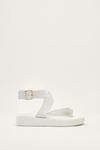 NastyGal Faux Leather Ankle Strap Flatform Sandals thumbnail 1