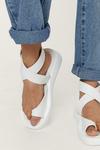 NastyGal Faux Leather Ankle Strap Flatform Sandals thumbnail 4