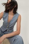 NastyGal Twill Single Breasted Cropped Vest thumbnail 3