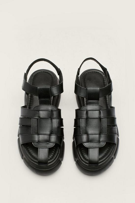 NastyGal Faux Leather Chunky Fisherman Sandals 2