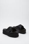 NastyGal Faux Leather Chunky Weave Flatform Mules thumbnail 2