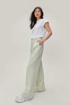 NastyGal Pleat Front Super Wide Leg Trousers thumbnail 1