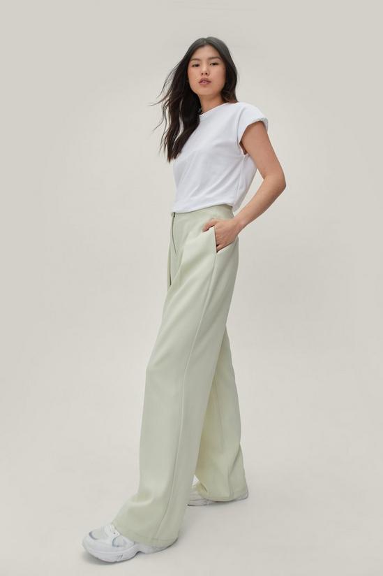 NastyGal Pleat Front Super Wide Leg Trousers 1