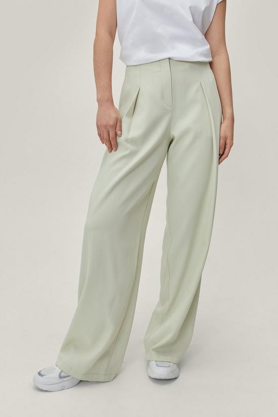 NastyGal Pleat Front Super Wide Leg Trousers 2