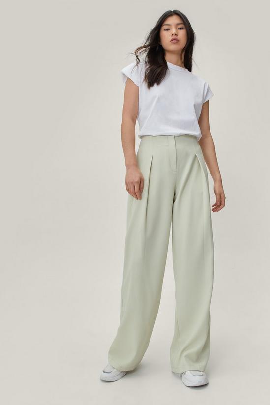 NastyGal Pleat Front Super Wide Leg Trousers 3