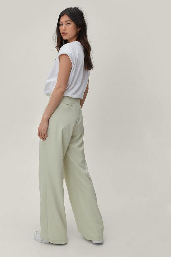 NastyGal Pleat Front Super Wide Leg Trousers 4