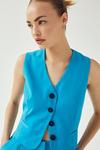NastyGal Tailored Cropped Single Breasted Waistcoat thumbnail 1