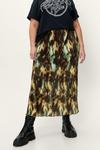 NastyGal Plus Size Plisse Tie Dye Midi Skirt thumbnail 2
