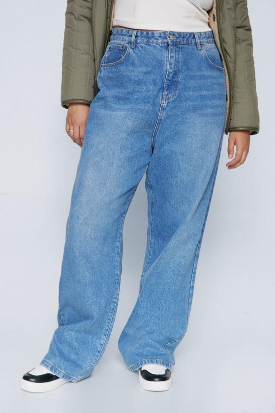 NastyGal Plus Size Cotton Boyfriend Denim Jeans 3