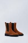 NastyGal Real Suede Contrast Chelsea Boots thumbnail 4