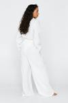 NastyGal Textured Cotton Wide Leg Cover Up Trousers thumbnail 4