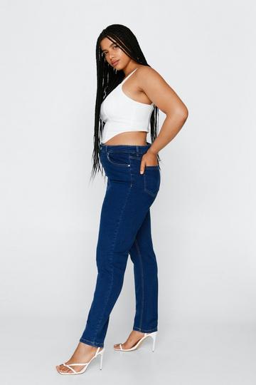 Plus Size Denim Skinny Jeans indigo