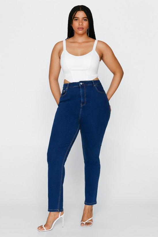 NastyGal Plus Size Denim Skinny Jeans 2