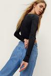 NastyGal Slinky Cross Front Cropped Top thumbnail 4