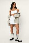 NastyGal Petite Split Hem Linen Pelmet Mini Skirt thumbnail 2
