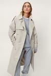 NastyGal Longline Double Breasted Trench Coat thumbnail 2