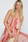 NastyGal Viscose Tie Dye Strappy Cover Up Beach Top thumbnail 3