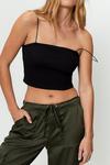 NastyGal Strappy Square Neck Ribbed Crop Top thumbnail 2