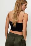 NastyGal Strappy Square Neck Ribbed Crop Top thumbnail 4