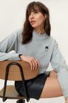 NastyGal Nasty Gal Graphic Cropped Jumper thumbnail 1