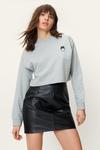 NastyGal Nasty Gal Graphic Cropped Jumper thumbnail 3