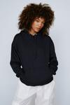 NastyGal Knitted Relaxed Drawstring Hoodie thumbnail 1
