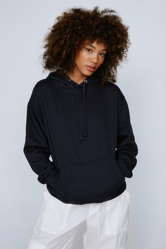 NastyGal Knitted Relaxed Drawstring Hoodie 1