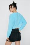 NastyGal Cosy Crew Neck Cropped Jumper thumbnail 4