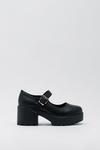 NastyGal Wide Fit Faux Leather Mary Jane Shoes thumbnail 3