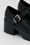 NastyGal Wide Fit Faux Leather Mary Jane Shoes thumbnail 4