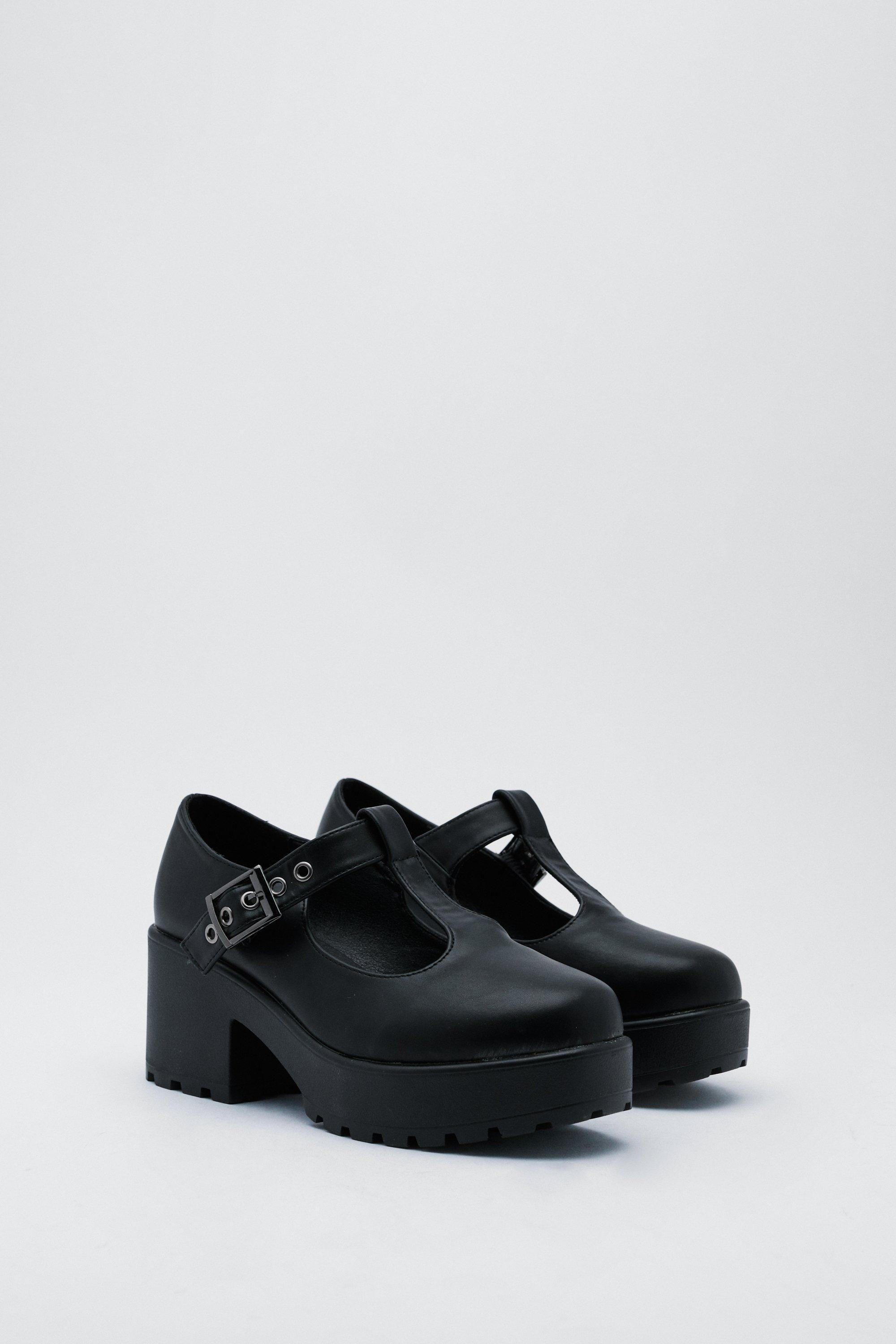 Wide Fit T Bar Mary Jane Shoes Boohoo UK