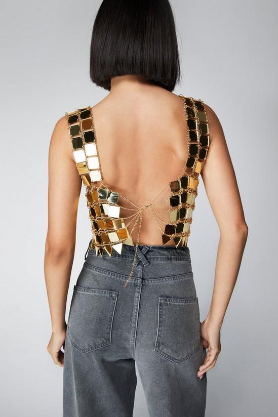 NastyGal Square Disc Chainmail Cami Top 4