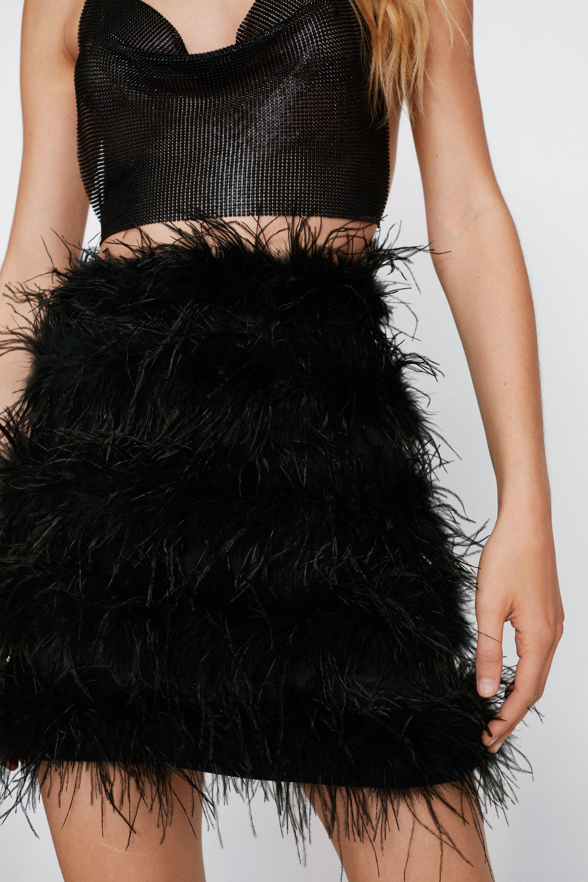 Midi Feather Skirt – Cynthia Rowley