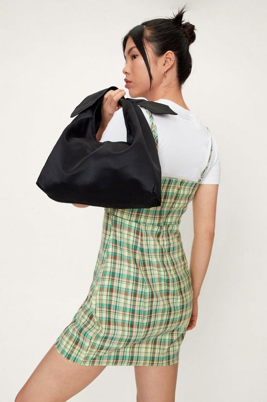NastyGal Bow Tie Satin Shoulder Bag 1