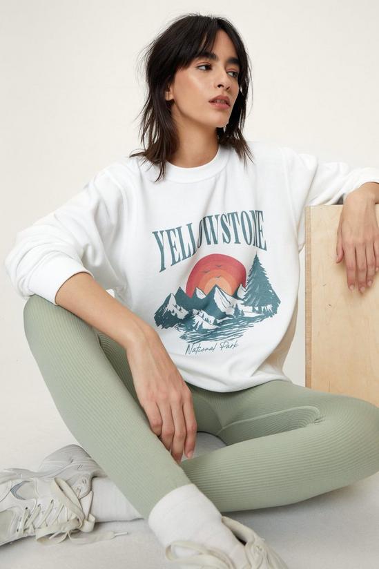 NastyGal Yellowstone Graphic Crew Neck Sweatshirt 3