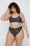 NastyGal Plus Size Spot Print Bikini Set thumbnail 1