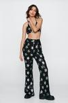 NastyGal Star Sequin High Waisted Flared Trousers thumbnail 4