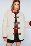 NastyGal Reversible Teddy Lined Quilted Jacket thumbnail 1