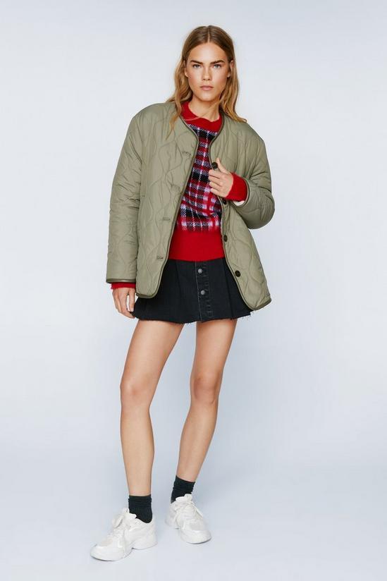 NastyGal Reversible Teddy Lined Quilted Jacket 2