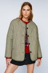 NastyGal Reversible Teddy Lined Quilted Jacket thumbnail 3