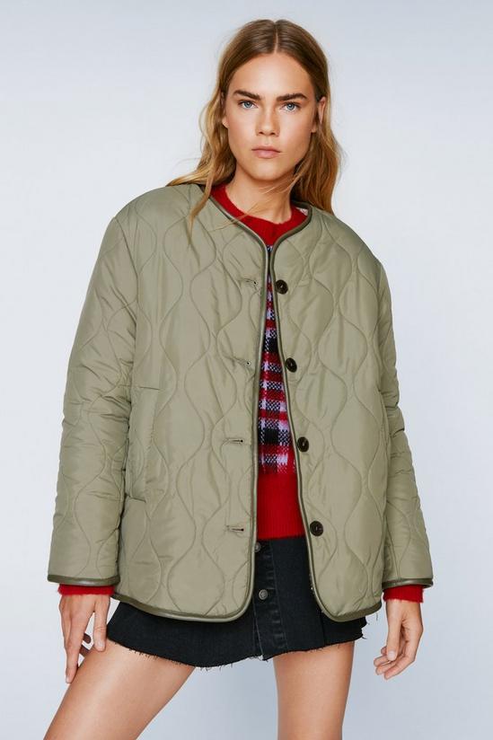 NastyGal Reversible Teddy Lined Quilted Jacket 3