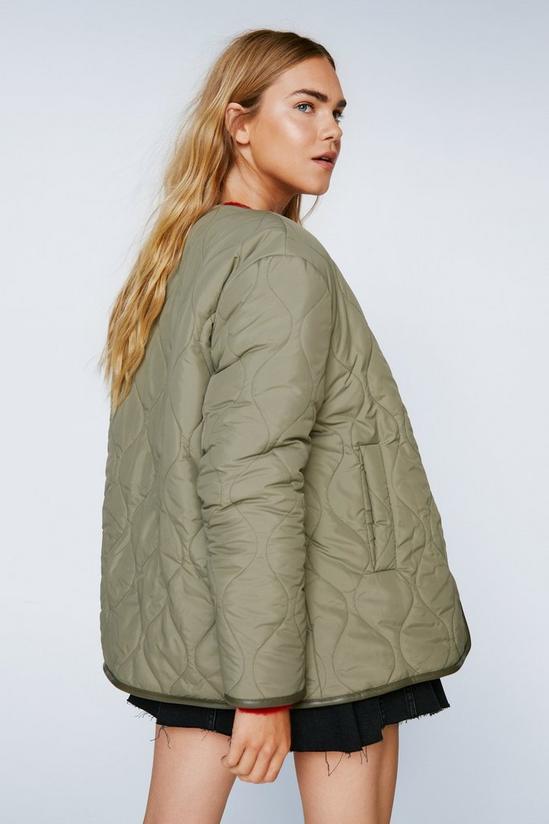 NastyGal Reversible Teddy Lined Quilted Jacket 4