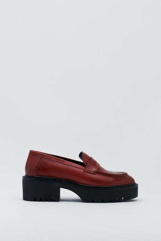 NastyGal Chunky Leather Loafers 3