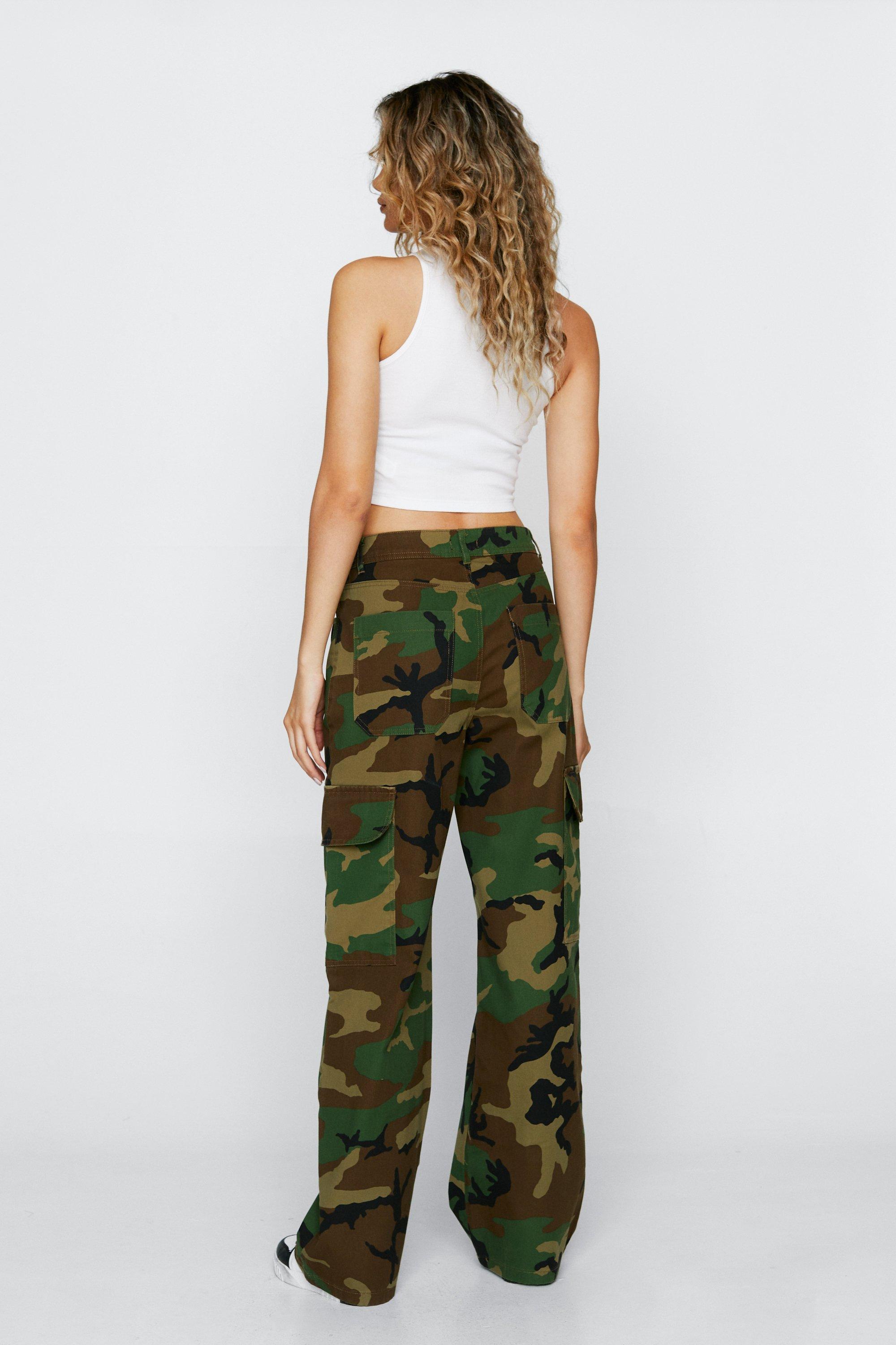 Camo combat trousers womens sale