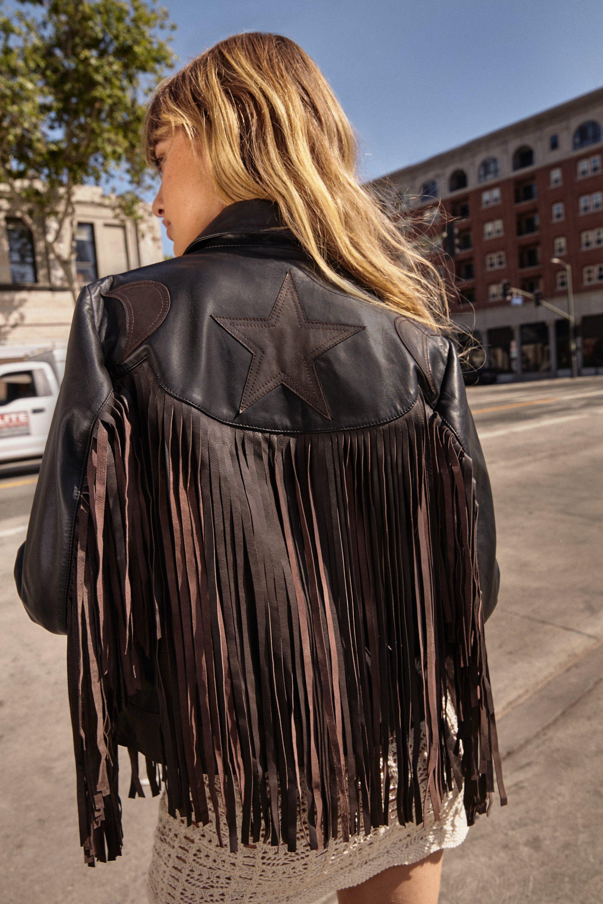 Boohoo 2025 fringe jacket