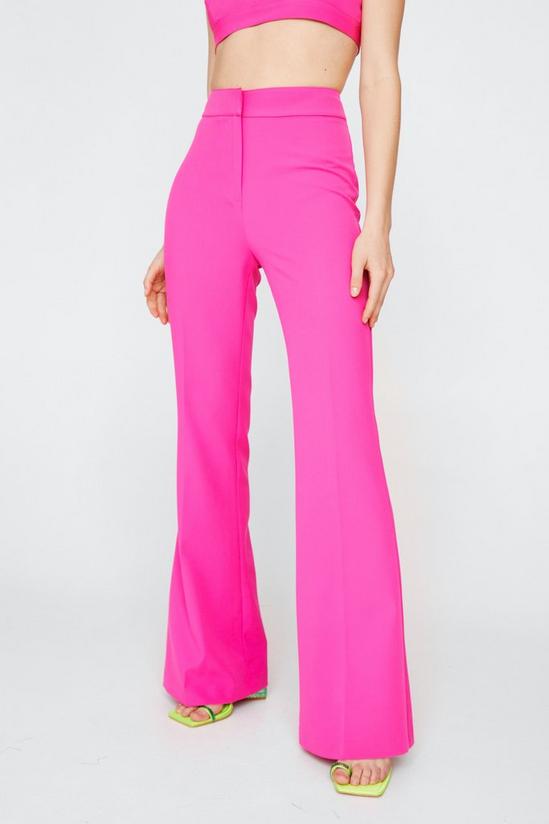 NastyGal Tailored Flared Wide Leg Trousers 3